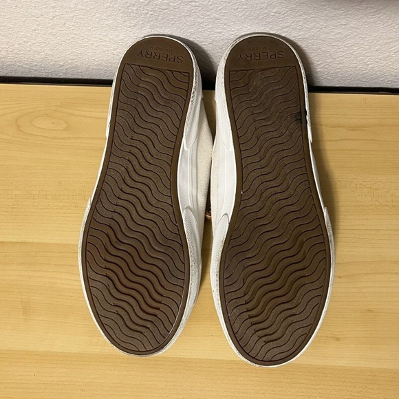 Sperry Crest Vibe  Womens Size 8 Canvas Platform White Sneakers - Picture 8 of 8